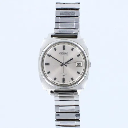 Teräsrannekello Seiko, 17 Jewels, automaatti, ref.9N3293, taulun Ø 35mm,  rannekeessa ja lasissa käytön jälkiä