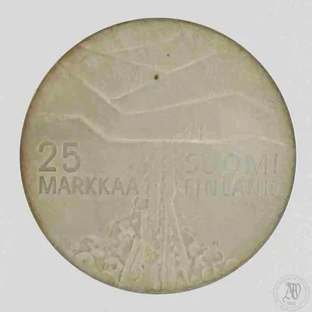 Juhlaraha Suomi, Lahti MM 1978, nimellisarvo 25mk, kotelo, 500, paino 26,5g 