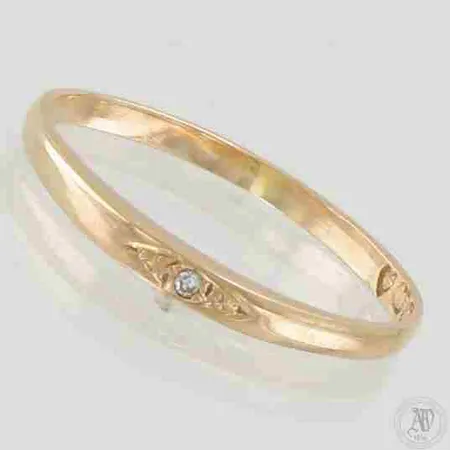Timanttisormus 1xn.0.005ct, koko 18¾, 585, paino 1,6g