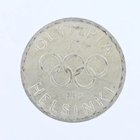 Olympiaraha Suomi, 500 markkaa, Olympia XV Helsinki 1952, 500, paino 12,2g 