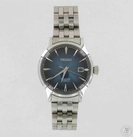 Teräsrannekello Seiko Presage Automatic, 7N4232, ostettu 2017, Ø 41mm, rannekkeen pituus 200mm, laatikko ja paperit, pieniä naarmuja rannekkeessa lukon kohdalla. 
