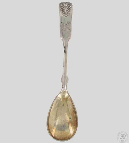 Sokerilusikka, Musla, kaiverrettuja, 130mm, 813, paino 16,8g