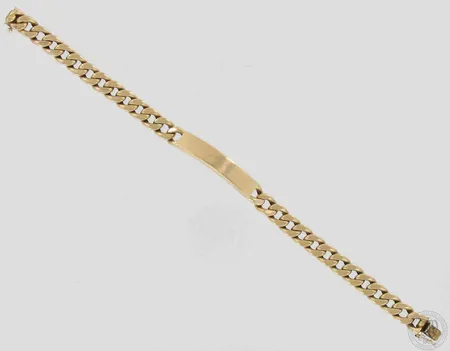 Panssariranneketju laatalla, kaiverrettu ja käytön jälkiä, pituus ja leveys 220mm ja 8mm, ontto, 585, paino 18,2g