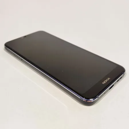 Älypuhelin Nokia 7.1 DS Blue ja virtajohto, Lähetetään postipakettina.