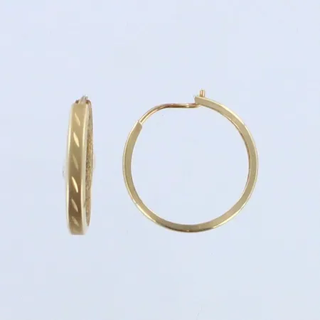 Kuvioidut korvarenkaat, Ø 15mm, 585, paino 0,4g 