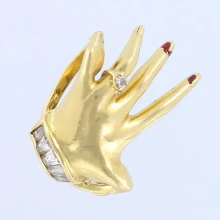 Viallinen kivisormus, 875br, paino 5,4g