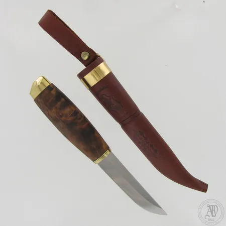 Puukko, Kauhava - Ahti, pituus 21cm ja nahkatuppi. 