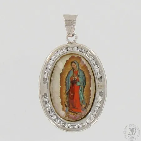 Neitsyt Maria-kiviriipus, korkeus ja leveys 35mm ja 20mm, 925br, paino 3,3g 