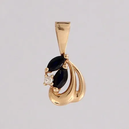 Kiviriipus timantilla 1xn.0.01ct, korkeus 13mm, 585br, paino 0,4g Paino: 0,4 g