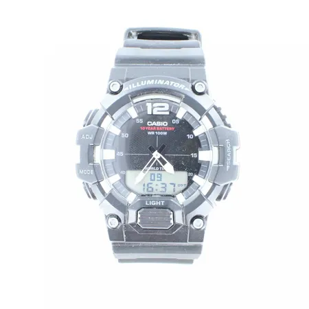Rannekello Casio Illuminator , HDC-700, viallinen ranneke, rungon Ø46mm, quartz, käytön jälkiä.