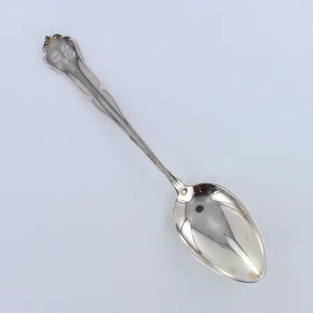 Ruokalusikka, kaiverrettu, Chippendale, pituus 158mm, 830, paino 32,4g 