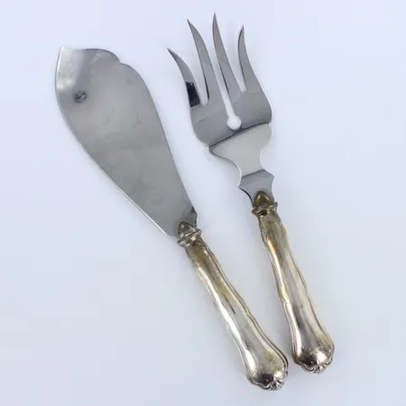 Kakkuottimet, pituus 192-210mm, kaiverrettu, 830br, paino 97,7g 
