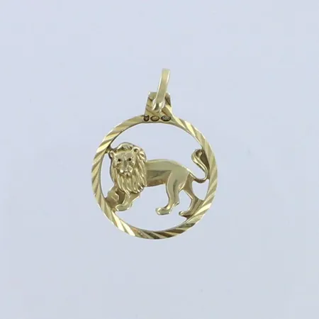 Leijona-riipus, korkeus 23mm, 585, paino 1,8g 