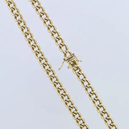 Panssarikaulaketju, pituus 56,5cm, leveys 6mm, 585, paino 25,2g 