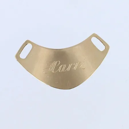Riipus, kaiverrettu, korkeus 17mm, leveys 30mm, 585, paino 1,0g 