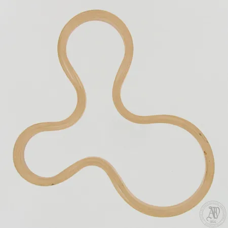 Majamoo Pannunalunen, Design Jani Martikainen, leima Paulig, Ø 16cm (koko M), koivu, käyttökulumaa.