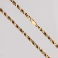 Cordell-kaulaketju, pituus 45,5cm, 585 kelta- ja valkokulta, paino 16,3g Paino: 0 g