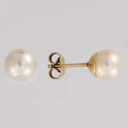 Helmikorvakorut, helmen Ø 7mm, 585br, paino 1,9g Paino: 1,9 g