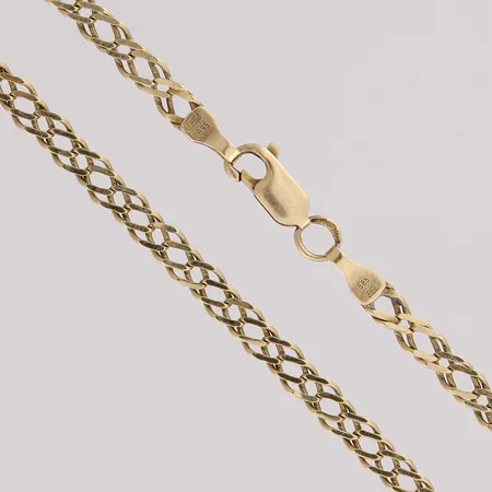 Kaulaketju, pituus 54,5cm, 585, paino 9,5g Paino: 9,5 g
