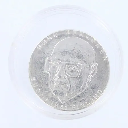 Juhlaraha, Kekkonen, 1961, nimellisarvo 50 markkaa, 500, paino 19,9g 