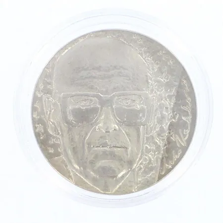 Juhlaraha, Urho Kekkonen 1975, nimellisarvo 10 markkaa, 500, paino 23,8g 