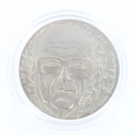 Juhlaraha, Urho Kekkonen 1975, nimellisarvo 10 markkaa, 500, paino 23,4g 
