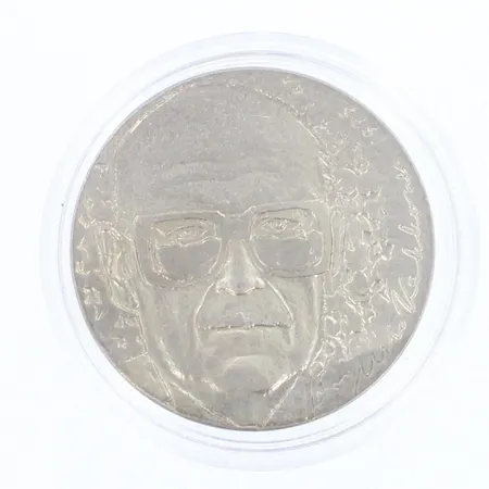 Juhlaraha, Urho Kekkonen 1975, nimellisarvo 10 markkaa, 500, paino 23,6g 