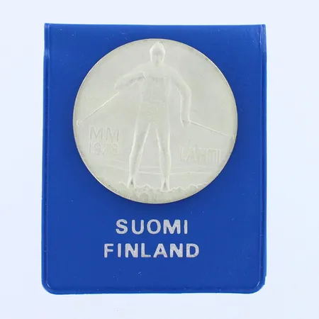 Juhlaraha Suomi, Lahti MM 1978, nimellisarvo 25mk, kotelo, 500, paino 26,8g 