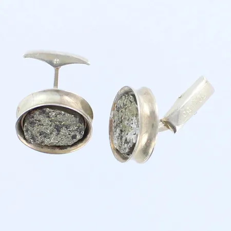 Kivikalvosinnapit, Ø 19,1mm, kaiverrettu, 925br, paino 16,5g 