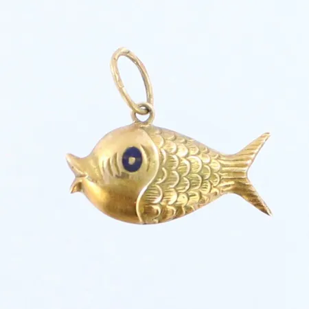 Emaloitu kalariipus, korkeus 20mm, 585br, paino 1,2g 