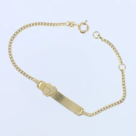 Lasten panssariranneketju laatalla, pituus 14-16cm, 585, paino 3,4g 