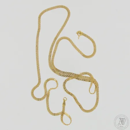 Viallinen kaulaketju, 750, paino 3,8g Paino: 3,8 g