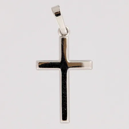 Ristiriipus, korkeus 27mm, 585 valkokulta, paino 0,5g Paino: 0,5 g
