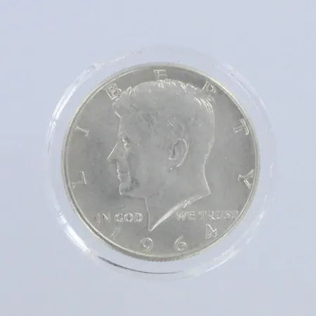 Hopeadollari "hald dollar", 1964, 900hopea, paino 12,5g Paino: 12,5 g