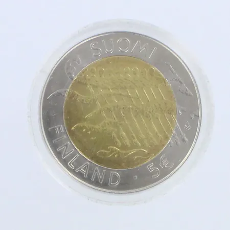 Juhlaraha, suomi finland 2007, nimellisarvo 5