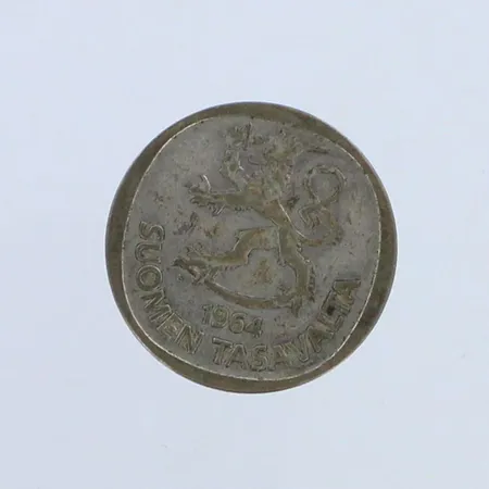 Markka, 1964 käytön jälkiä, 333hopea, paino 6,5 Paino: 0 g