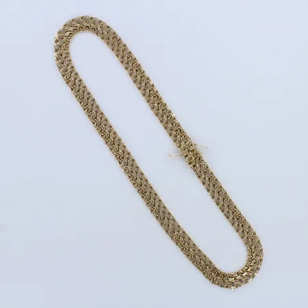 Bismark-kaulakoru, pituus 43,5cm, leveys 11mm, 585, paino 41,2g 