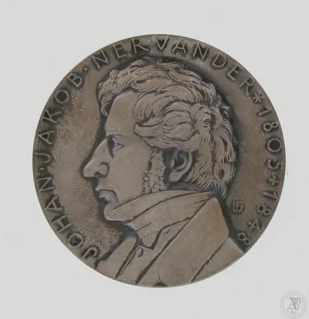 Hopeamitali, Johan Nervander 1805-1848, paino 98,4g