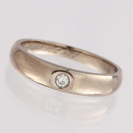 Timanttisormus 1xn.0,05ct, koko 16, 750 valkokultaa, paino