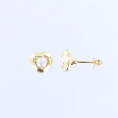 Helmikorvakorut, korkeus 7mm, 585br, paino 1,4g 