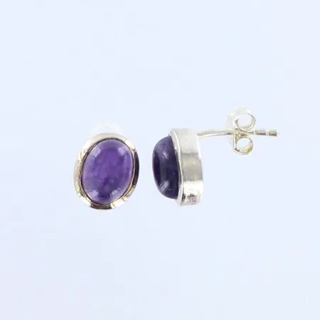 Kivikorvakorut, korkeus 9,7mm, 925br, paino 2,5g 