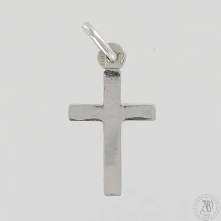 Ristiriipus, korkeus ja leveys 25mm ja 12mm, 585 valkokulta, paino 0,7g Paino: 0,7 g