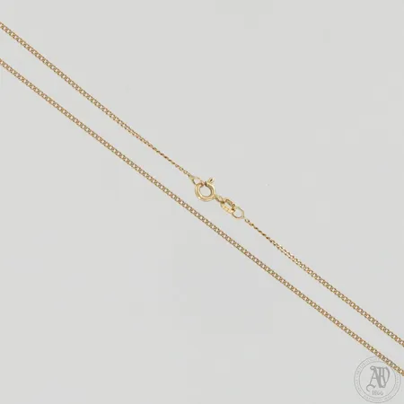 Panssarikaulaketju, pituus ja leveys 54,5cm ja 1,3mm, 585, paino 2,8g Paino: 2,8 g