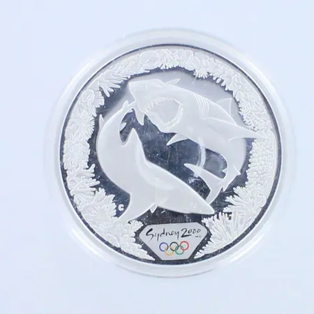 Hopearaha, 5 Dollars, Australia, Sydney 2000, 999br, paino 35,7g