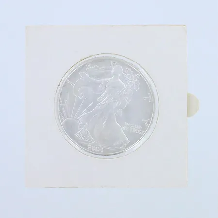 Hopearaha, One Dollar, USA 2004, 999br, paino 33,6g 