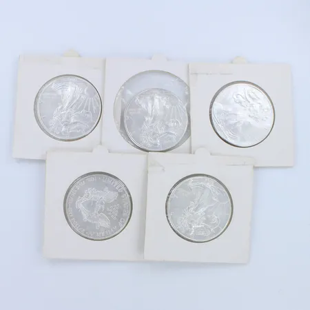 Viisi hopearahaa, One Dollar, USA 2009, 999br, paino 167,6g 