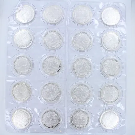 20 Ikihopea rahaa, Suomen tulevaisuus, 999br, paino 661,8g 