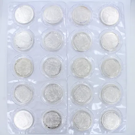 20 Ikihopea rahaa, Suomen tulevaisuus, 999br, paino 661,7g