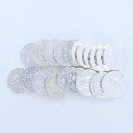 20 hoperahaa, Itävalta 2008 Wiener Philharmoniker, nimellisarvo 30 euroa, 999, paino 626,8g