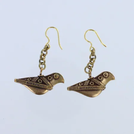 Korvakorut Kalevala Koru, Hattulan Lintu, korkeus 43mm, pronssia 